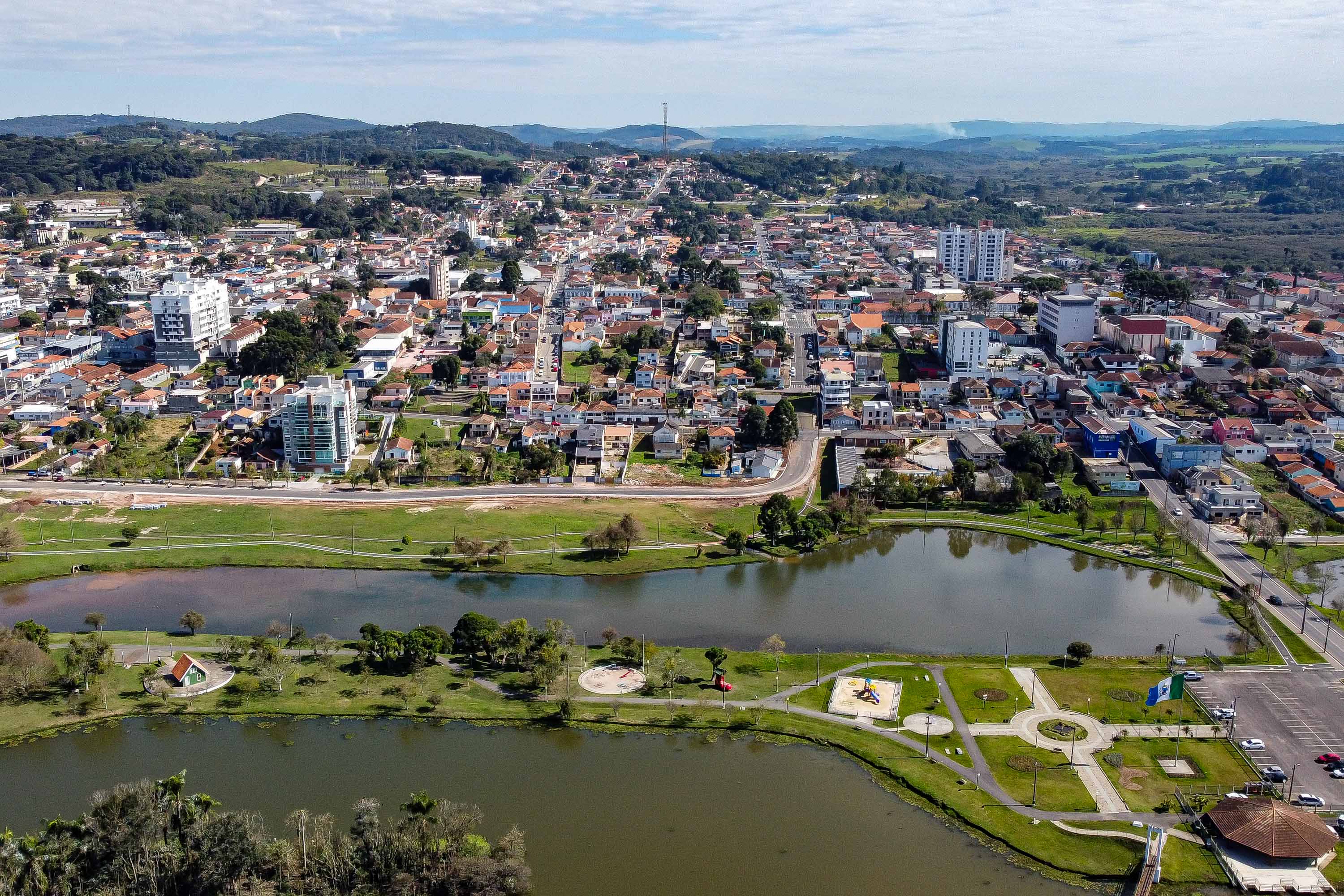 Castro, em foto atual. No primeiro censo, em 1872, era a cidade mais populosa do Paraná.