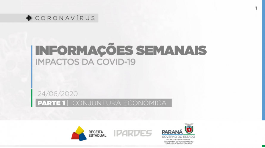 imagem do boletim de informações semanais dos impactos da Covid-19