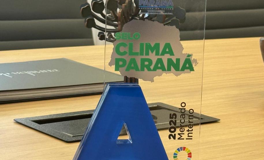 IPARDES recebe Selo Clima Paraná 2025 na categoria A