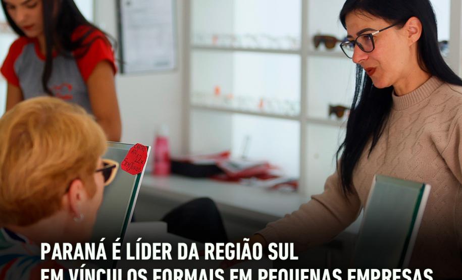 Vínculos Formais Pequenas Empresas Paraná
